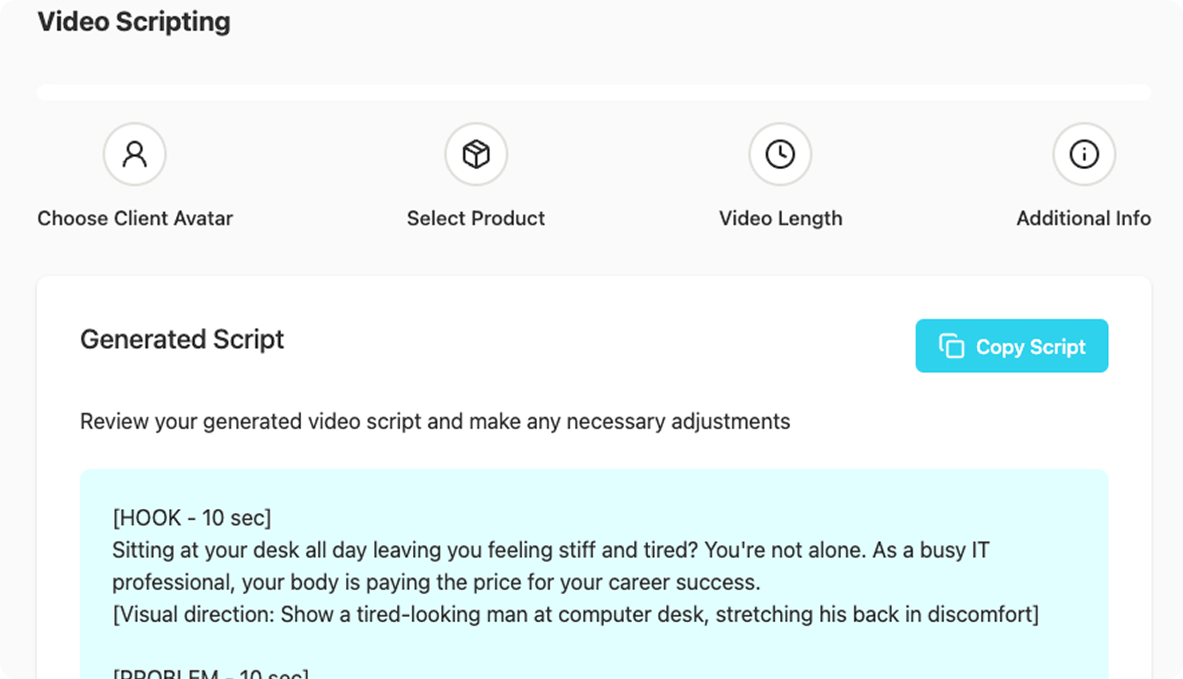 Video Script Builder